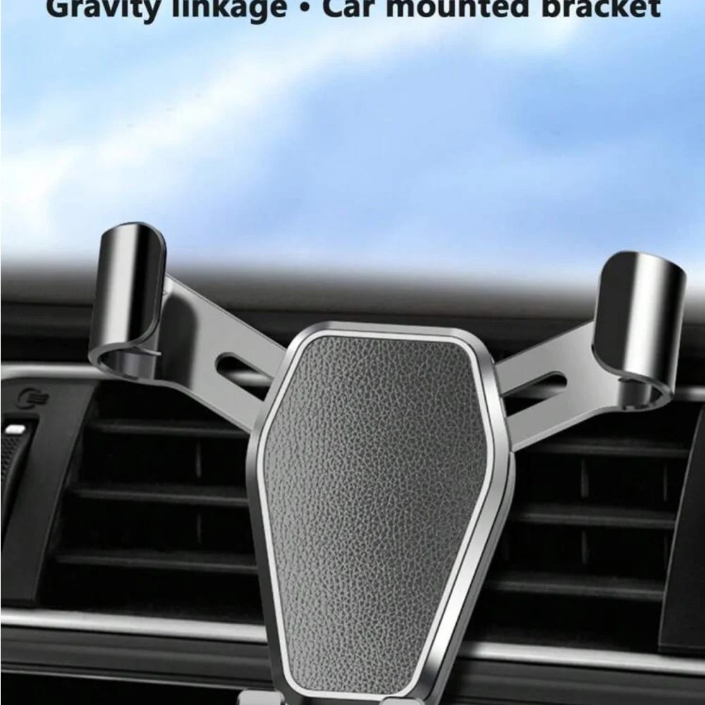 universal black car phone holder, air vent mount